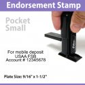 Pocket Endorsement Stamp - SMALL