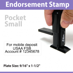 Pocket Endorsement Stamp - SMALL