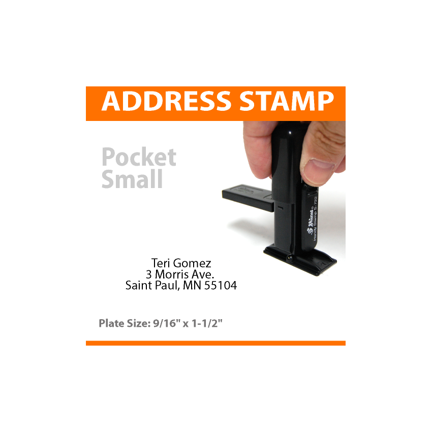 Pocket Address Stamp - SMALL