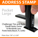 Pocket Address Stamp - LARGE