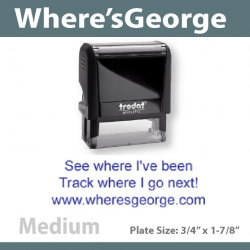 Wheresgeorge Stamp - MEDIUM