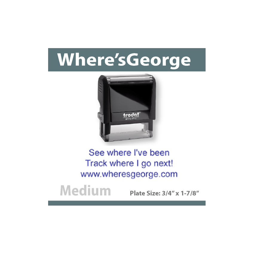 Wheresgeorge Stamp - MEDIUM