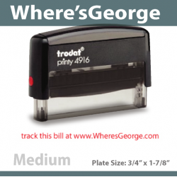 Wheresgeorge one line Stamp