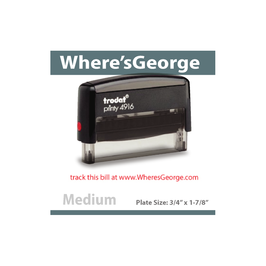 Wheresgeorge one line Stamp