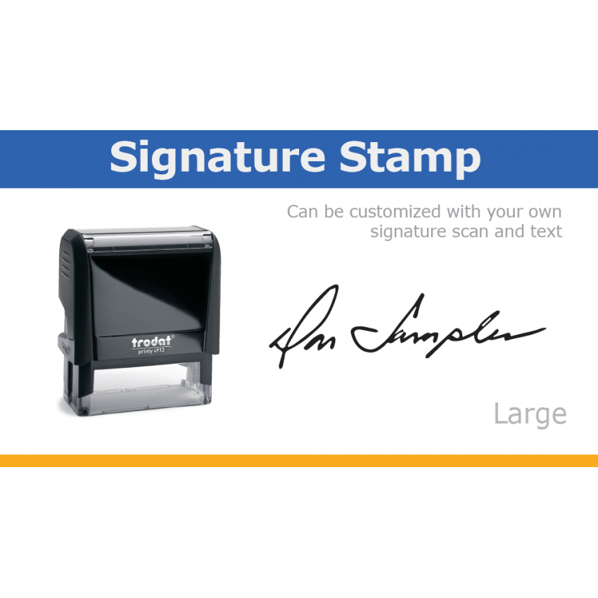 Large Signature Stamp