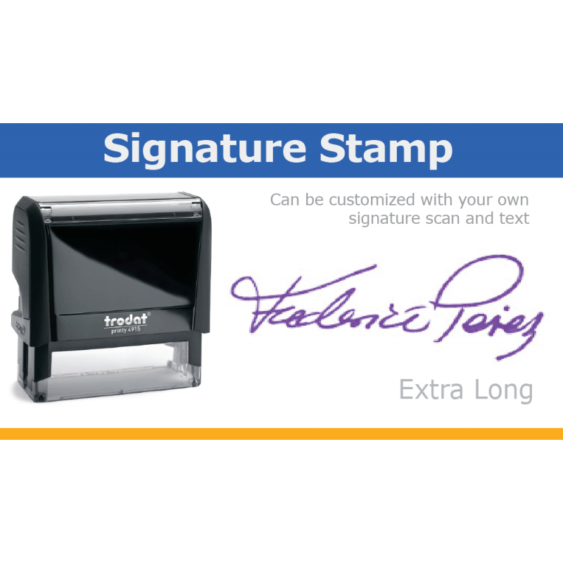 Custom Signature Stamp Self Inking Signature Stamp Stamp With My
