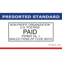 Presorted Standard Bulk Mail Stamp