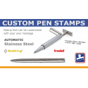Automatic Goldring Pen Stamp Stainess Steel