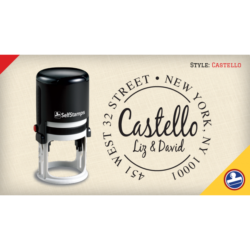 Castello Return Address Stamps