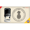 Pineaple Return Address Stamps