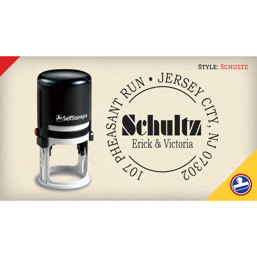 Schultz Return Address Stamps