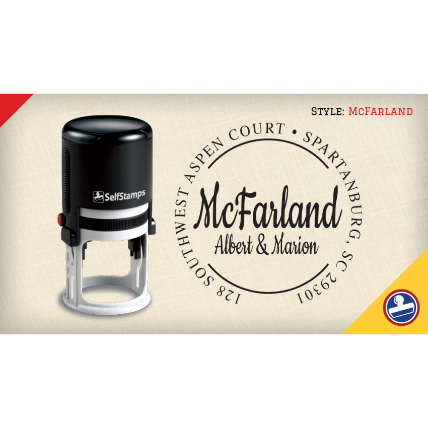 McFarland Return Address Stamps