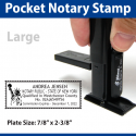 Pocket Notary Stamp - LARGE