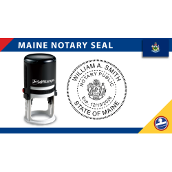 Maine Notary Seal