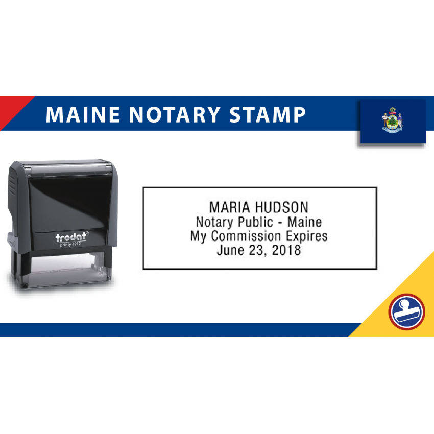 Maine Notary Stamp