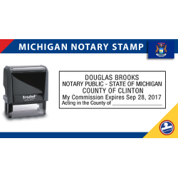 Michigan Notary Stamp