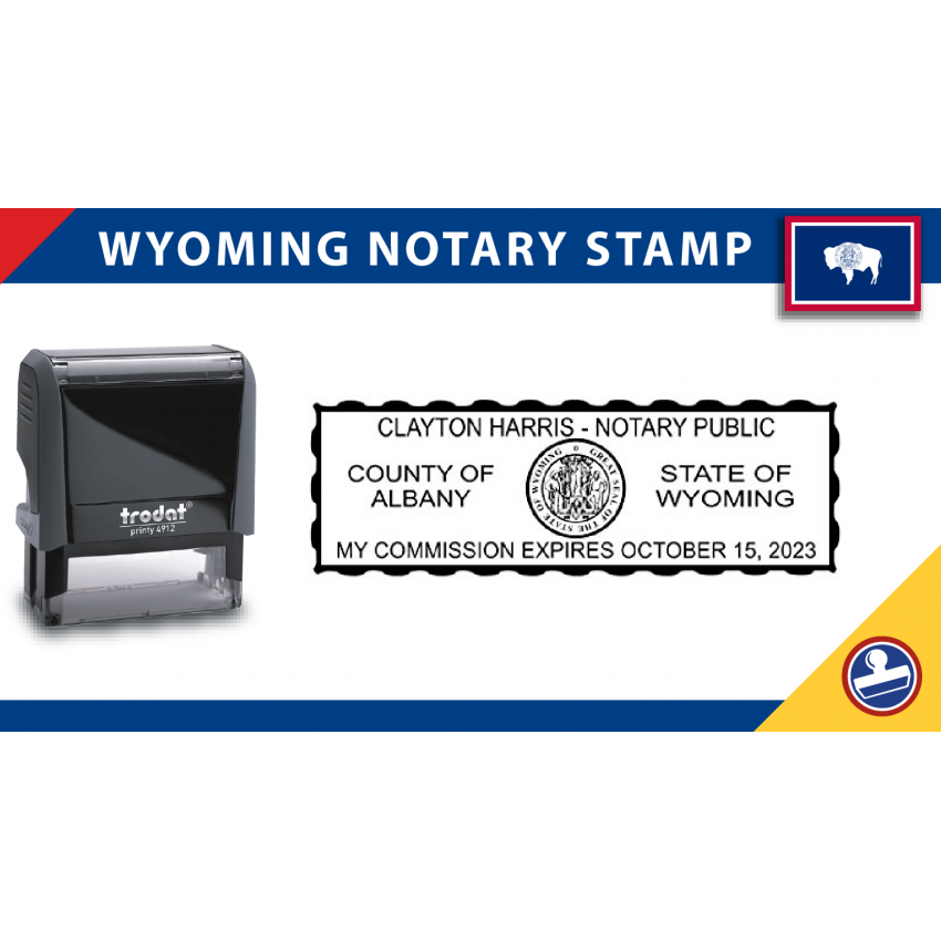 Wyoming Notary Stamp